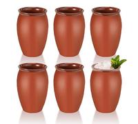 6 mini cantaritos de barro da 340 ml, mini bicchierini da cocktail in ceramica, per tequila, martequila, jarritos de barro, Mexicanos, taco, martedì, bicchierini da liquore, per tequila, margarita