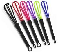 6 mini fruste multicolore per miscelare i colori dei capelli, 17,8 x 3 cm, per saloni di parrucchieri, parrucchieri, tinture per capelli, frusta da cucina, strumento per miscelare, sbattere, prodotti