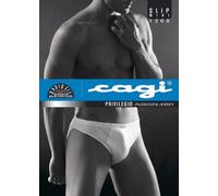 6 MINI SLIP MUTANDA UOMO CAGI ART 1208 100% FILO DI SCOZIA BIANCO TG 4 5 6 7