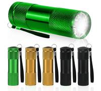 6 mini torcia: torcia a LED per bambini per il compleanno dei bambini, torcia impermeabile in alluminio, piccola per attività all'aperto, campeggio, escursionismo, caccia, zaino in spalla, pesca,