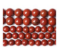 6 mm 60 perline distanziali in pietra naturale di diaspro rosso cinese per la creazione di gioielli fai da te braccialetto