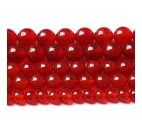 6 mm, 60 perline rotonde sfuse in agata rossa naturale, 7A, per la creazione di gioielli, braccialetti fai da te, collane, energizzanti, poteri di guarigione energetica (agata rossa, 6 mm)