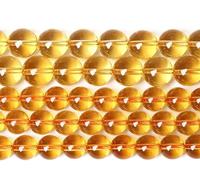 6 mm 60 perline sfuse in cristallo naturale citrino 3A per la creazione di gioielli fai da te