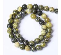 6 mm 60 perline sfuse in pietra naturale gialla turchese per la creazione di gioielli fai da te braccialetto