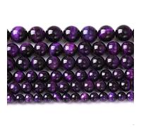 6 mm, 60 perline sfuse in pietra naturale viola occhio di tigre per la creazione di gioielli fai da te braccialetti distanziatori 1 filo 38,1 cm