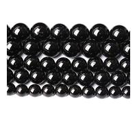 6 mm, 60 pezzi, tormalina nera naturale, gemma, grado A, perle per la creazione di gioielli, braccialetto fai da te, cristallo, 1 filo