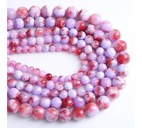 6 mm 60 pezzi viola rosso giada perline sfuse per la creazione di gioielli fai da te braccialetto collana GE6-S1658