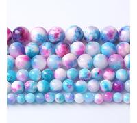 6 mm 60 pz blu rosa n giada distanziatore perline sfuse per la creazione di gioielli fai da te braccialetto collana Gu-k6676