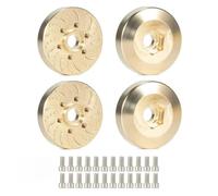 6 mm 9 mm 12mm 15 mm 18,5 mm 22 mm Modiful a fori esagonale Disco di disco compatibile con 1,9 2,2 ruote di beadlock per veicoli crawler RC(Golden 4PCS 9MM)