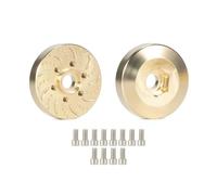 6 mm 9 mm 12mm 15 mm 18,5 mm 22 mm Modiful a fori esagonale Disco di disco compatibile con 1,9 2,2 ruote di beadlock per veicoli crawler RC(Golden 2PCS 9MM)