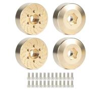 6 mm 9 mm 12mm 15 mm 18,5 mm 22 mm Modiful a fori esagonale Disco di disco compatibile con 1,9 2,2 ruote di beadlock per veicoli crawler RC(Golden 4PCS 15MM)