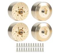 6 mm 9 mm 12mm 15 mm 18,5 mm 22 mm Modiful a fori esagonale Disco di disco compatibile con 1,9 2,2 ruote di beadlock per veicoli crawler RC(Golden 4PCS 22MM)