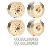 6 mm 9 mm 12mm 15 mm 18,5 mm 22 mm Modiful a fori esagonale Disco di disco compatibile con 1,9 2,2 ruote di beadlock per veicoli crawler RC(Golden 4PCS 18.5MM)