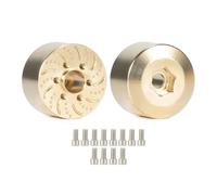 6 mm 9 mm 12mm 15 mm 18,5 mm 22 mm Modiful a fori esagonale Disco di disco compatibile con 1,9 2,2 ruote di beadlock per veicoli crawler RC(Golden 2PCS 22MM)