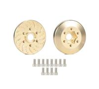 6 mm 9 mm 12mm 15 mm 18,5 mm 22 mm Modiful a fori esagonale Disco di disco compatibile con 1,9 2,2 ruote di beadlock per veicoli crawler RC(Golden 2PCS 6MM)