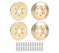6 mm 9 mm 12mm 15 mm 18,5 mm 22 mm Modiful a fori esagonale Disco di disco compatibile con 1,9 2,2 ruote di beadlock per veicoli crawler RC(Golden 4PCS 6MM)