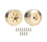 6 mm 9 mm 12mm 15 mm 18,5 mm 22 mm Modiful a fori esagonale Disco di disco compatibile con 1,9 2,2 ruote di beadlock per veicoli crawler RC(Golden 2PCS 18.5MM)