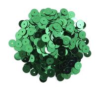 6 mm piatto rotondo paillettes 8260 verde confezione da 1