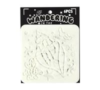 6 modelli di pittura di animali marini stencil da disegno per bambini per segni in legno pittura scrapbooking diario album fotografico arte murale stencil educativo