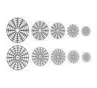 6 modelli Modelli multiuso per scrapbooking per biglietti fatti a mano Guida per decorazioni da parete e attività in classe