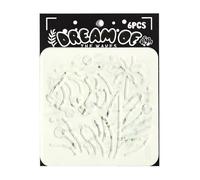 6 Modelli Pittura Animali Marini Stencil Da Per Bambini Cartello In Legno Pittura Scrapbooking Diario Album Fotografico Arte Della Parete Strumenti Artistici L'aula