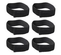 6 mollette per pantaloni da bicicletta, per ciclisti, chiusura in velcro, per pantaloni, gamba, per bicicletta, colore nero, per ciclismo, uniformi militari, escursioni, guadagno, pesca