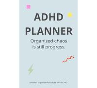 6-Month ADHD Planner: Stay Focused, Stay Organized | Time Management | Motivation Boosters | Habit Tracker | Monthly Goals | Planner 198 pages | Hardcover blue