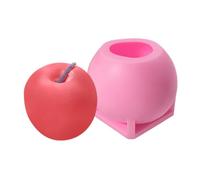 6 moules à bougies in silicone a forma di pomme 3D - Haute qualité, antiadhésifs et résistants à la gilet - Parfaits pour la fabrication de bougies, de savons et de pâtisseries