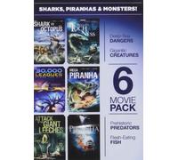 6-Movie Pack - Sharks Piranhas & Monsters