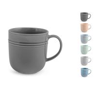 H&H Loft Set 6 Tazze Mug in Porcellana, Colori Assortiti Caldi e Freddi, 400cc, Pratici e Comodi, Eleganti