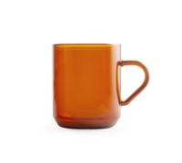 6 mug in vetro borosilicato colore ambra cc 300.