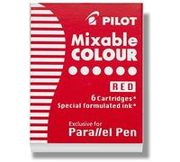 6 nabojów do pióra Parallel Pen Czerwony