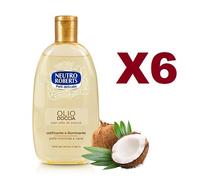 6 NEUTRO ROBERTS OLIO DOCCIA CON OLIO DI COCCO SETIFICANTE E ILLUMINANTE 250ML