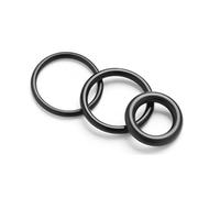 6 O-ring in NBR per impianti idraulici e automobilistici, diametro interno 80-218 mm, diametro del filo 5,3 mm, resistenti all'olio e alla pressione.,Nero,155,6x145x5,3 mm