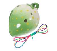 6 ocarina strumento musicale lovable atuccio reverberazione the sound cort fono bellissima strumenti carillon strumento strumento a fiato per principianti ceramica Green ibasenice