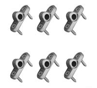 6 occhielli in metallo per tenda, occhielli da parete per camper, rimorchi, tende da campeggio, con asse da 8 mm, distanza tra i fori delle viti di 30 mm