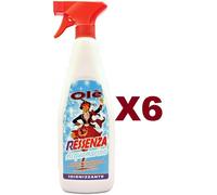 6 OLE' RESSENZA ACQUAMARINA PROFUMA DEODORA IGIENIZZA DETERGE SPOLV. SPRAY 750ML