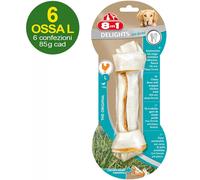 6 Osso Delight Pro dental taglia L con carne di pollo antiplacca per cani confez
