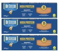 6 Pacchi da 400 Grammi Saghetti Proteici De Cecco HIGH PROTEIN, 30% di Proteine
