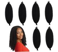 6 pacchi Pocci farfalle cubane, di passione da 16 pollici con tocco pre-separato morbidi facrini evani naturali per le donne corta