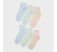 6 PACK - 1/4 SOCKS wonder mauve/linen green/grey one multicolore 43-45