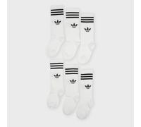 6 PACK - 3 Stripes Crew bianco 25-27
