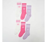 Adidas Originals Calzini a 3 Strisce Crew 6 paia Bambini White/Pink Fusion/Powder Plum Mel 22-24