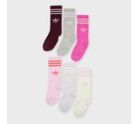 6 PACK - 3 Stripes Crew Socks multicolore 25-27