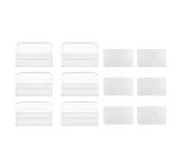 6 Pack Aquarium Lid Handle | Secure Grip Acrylic Fish Container Pull Handle | Transparent Lid Pull for Aquarium Cover/Cabinet Drawers/Glass Doors | Easy DIY Installation