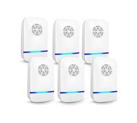 6-pack electronic mouse repeller, safe for pets and humans, controls mosquitoes, rats, cockroaches and many other insects