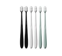 6 Pack Extra Toothbrush Manual Micro Fur Toothbrush with 20,000 Soft Bristles for Pregnant Women, Elderly, Braces