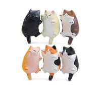 6 Pack Fun Cat Refrigerator Magnets Office Magnet, Kitchen Decor Fridge Cat Ornament, Perfect for W