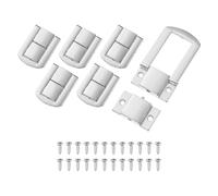 6-Pack Serratura a Perno, 1.7" Fermo Metallico [Argento Cromato] per Brand