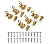 6-Pack Serrature Autobloccanti per Cancello/Finestra, Chiusura a Molla [Oro]